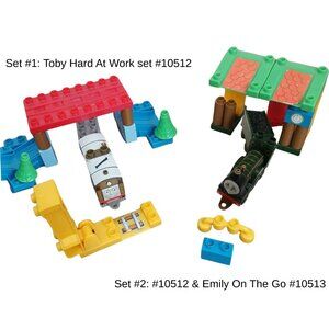 Mega Bloks | Thomas & Friends | Toby Hard At Work 10512 & Emily On The Go 10513